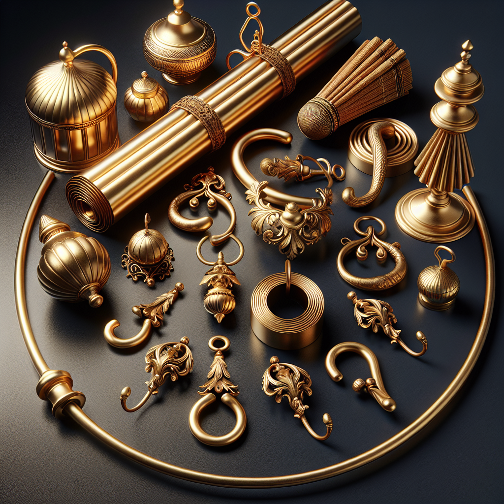 Add Boho Elegance to Your Space with Brass Swag Hooks